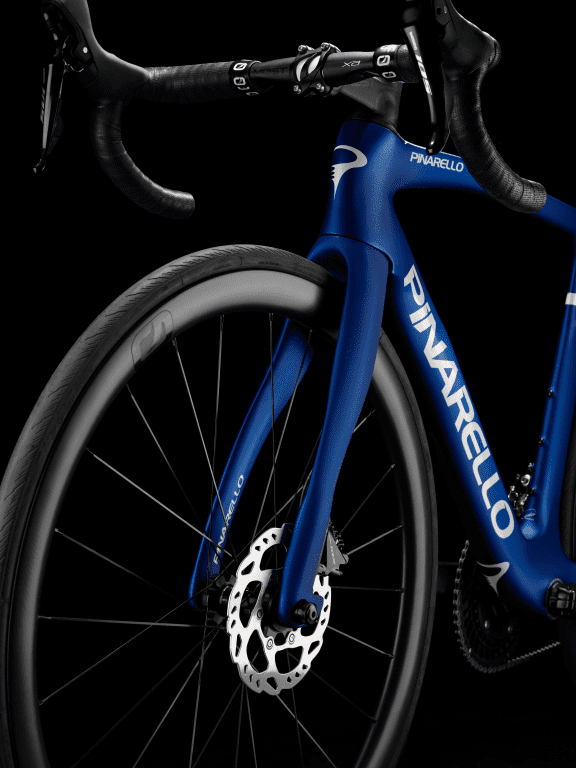 Pinarello F asymmetric frame design illustration