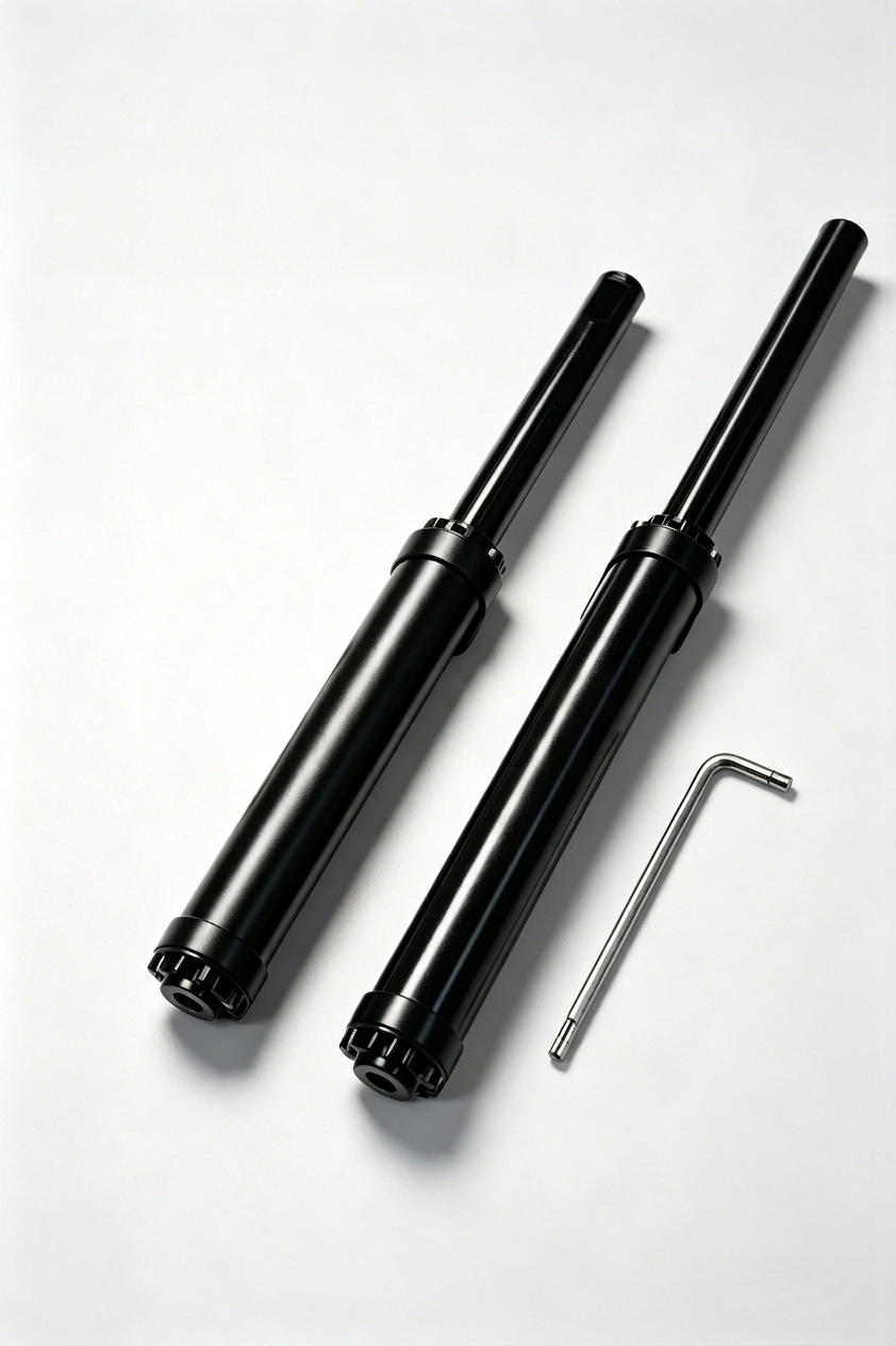 Two Java Neo easy wheel extension bars with a hex key
