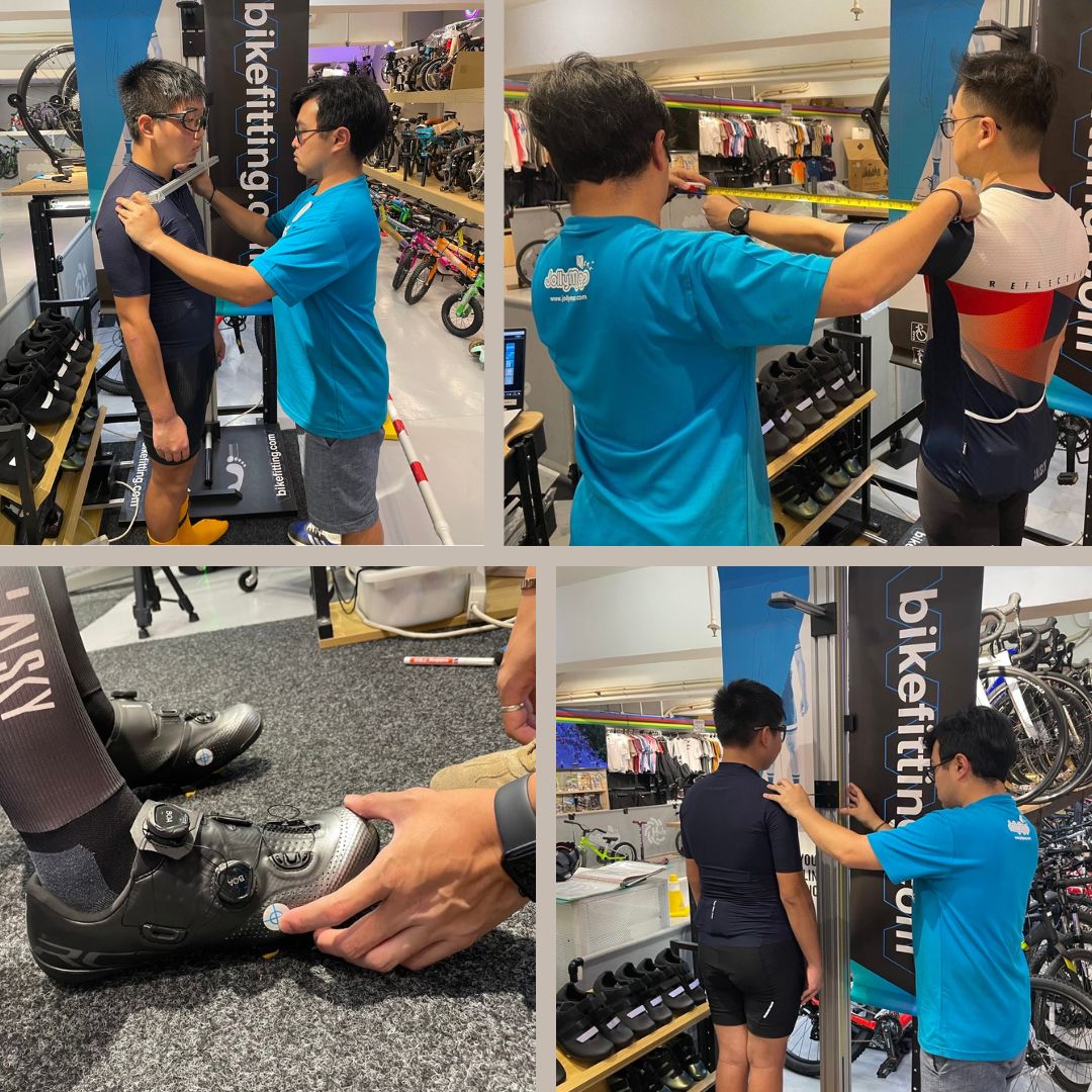 jollymap bike size fit service